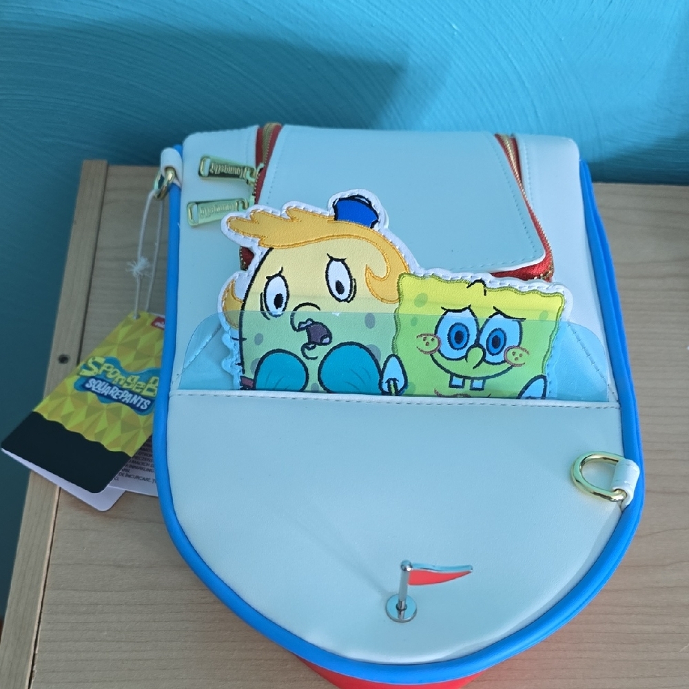 SpongeBob SquarePants Crossbody Bag - White, Blue, and Yellow